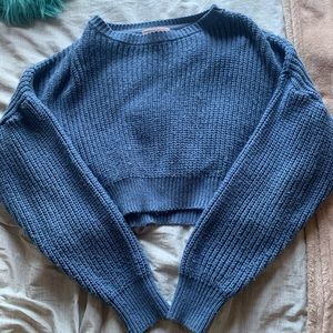 Urban outfitters Blue cropped sweater